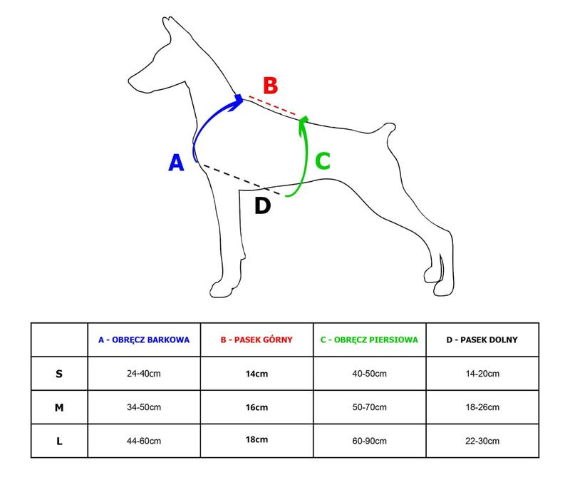 Szelki dla dużych psów