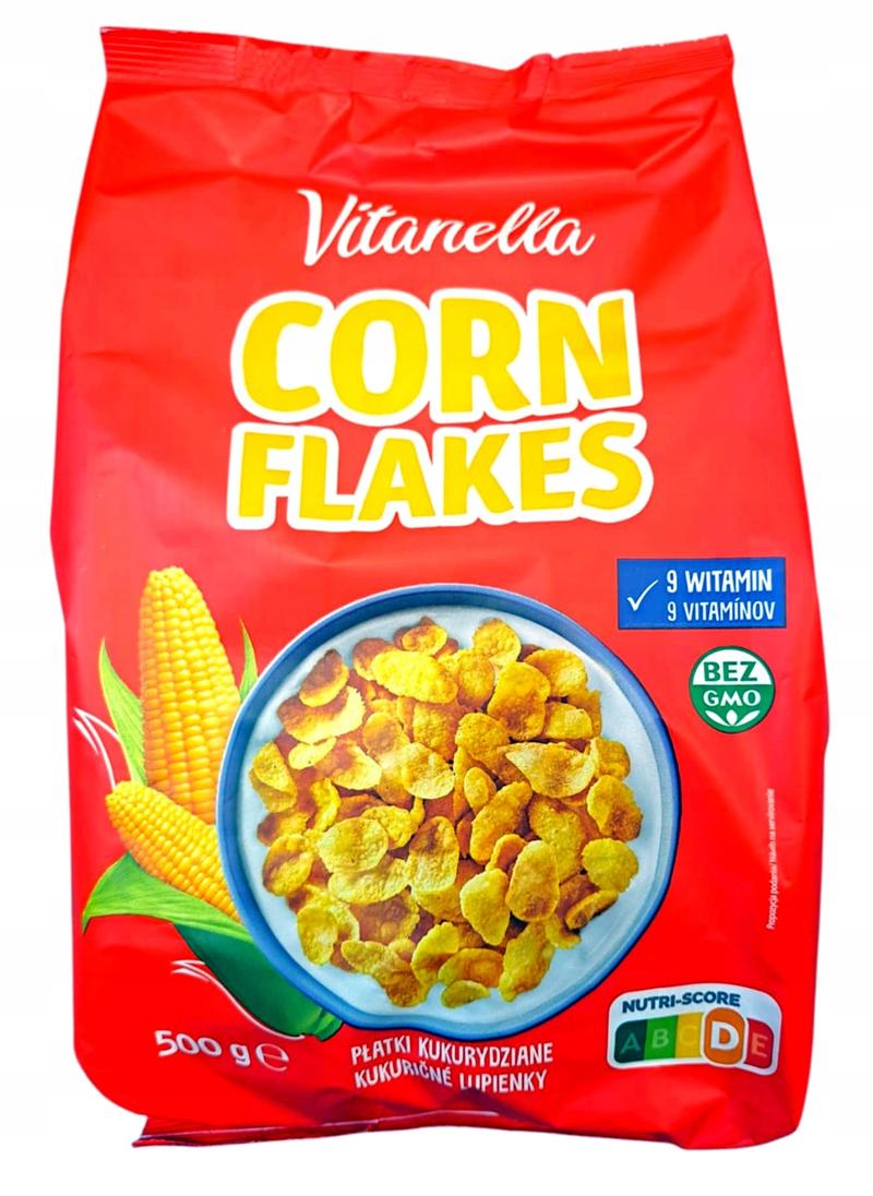Składniki odżywcze w płatkach kukurydzianych